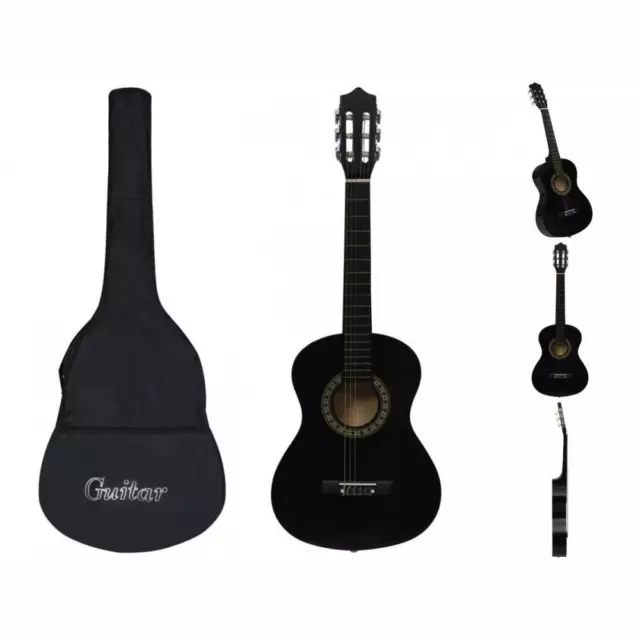 Klassikgitarre Für Anfänger Kinder Mit Tasche Schwarz 1 / 2 34