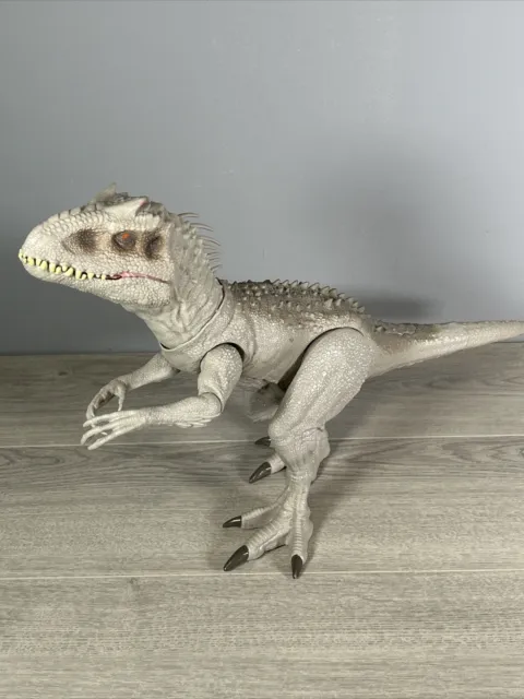 Jurassic World Large Indominus Rex Chomping Action Figure Light Up Sounds Hasbro