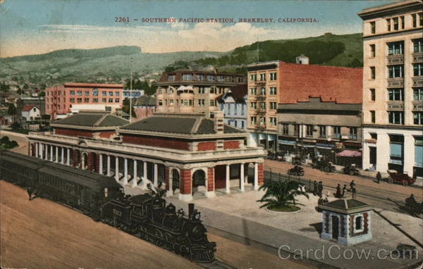 Berkeley,CA Southern Pacific Station Mitchell Alameda County California Postcard