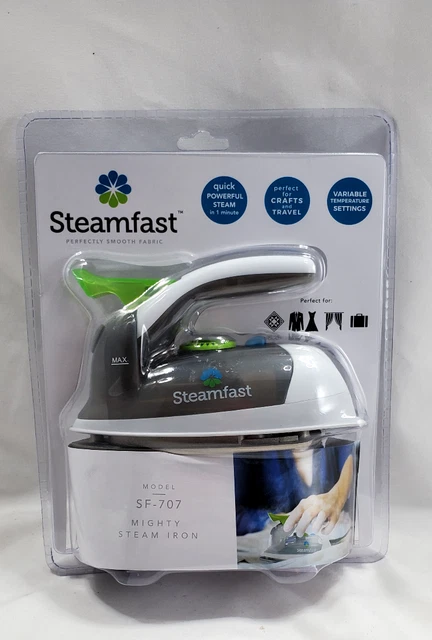 STEAMFAST SF 707 Travel Size Small Mighty Steam Iron 37.43