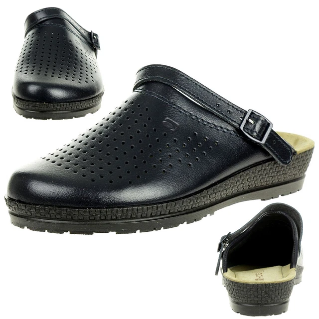 Rohde Femmes Neustadt - D Sabots Chaussures de Médecin Chaussons 1445 Bleu