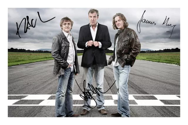 Top Gear Signed Autograph Photo Print Clarkson Hammond May