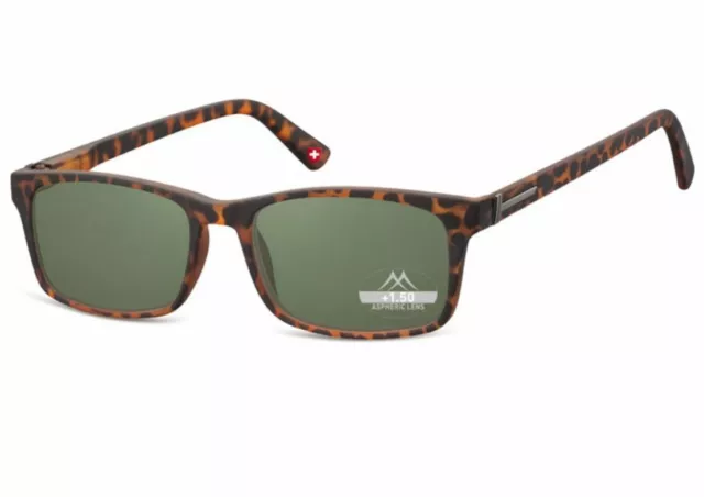 Lesebrille grün getönt MONTANA MR73AS  havanna  Sonnenbrille  mit Stärke