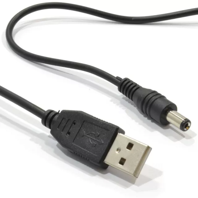 1m USB À Dc Alimentation Câble -usb 2.0 pour 2.1mm x 5.5mm 5v 2A 2000mA [007629]