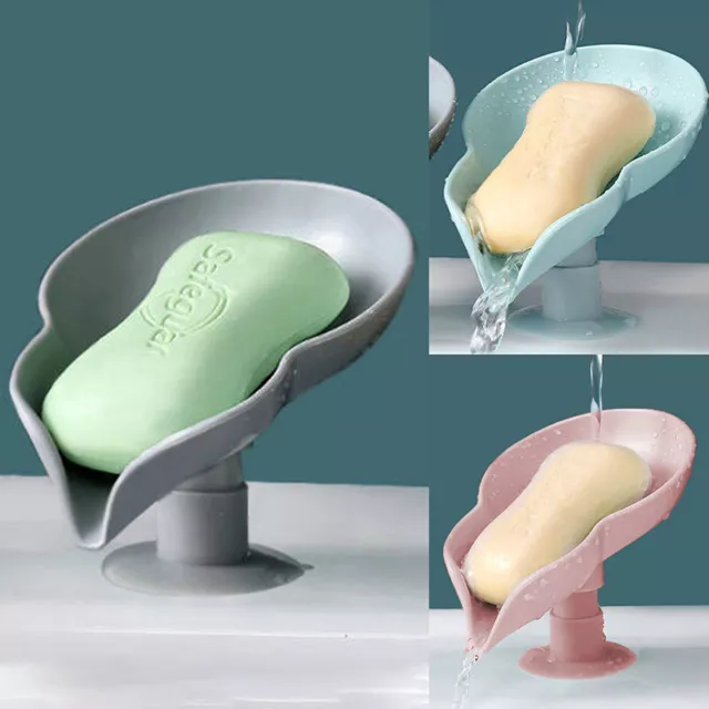 Porta sapone per doccia da bagno a forma di sapone a forma di foglia