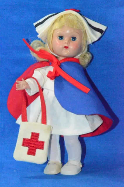 Vintage 8" Vogue Ginny Doll in Tagged Nurse Outfit SLW ML