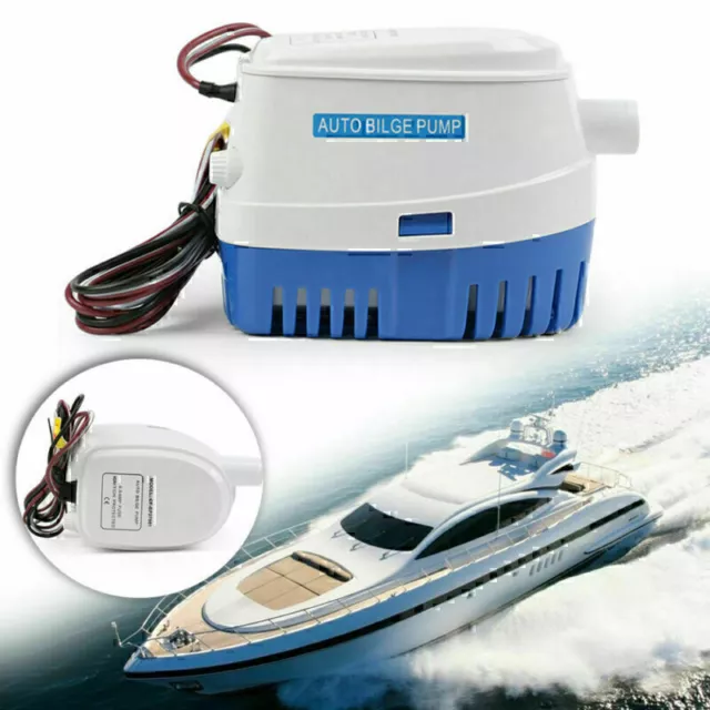 750GPH 12V Boat Marine Automatic Submersible Bilge Auto Water Pump Float Switch