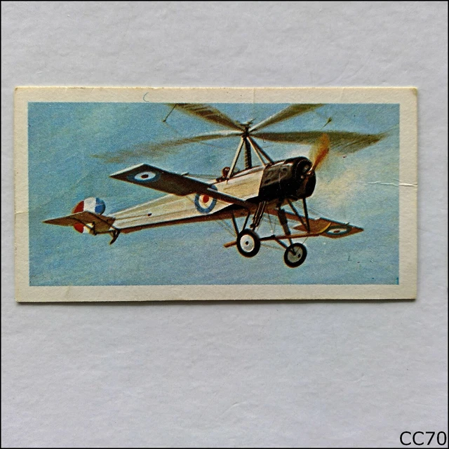 BROOKE BOND TEA Card History Of Aviation 1972 #13 Cierva Autogiro (CC70 ...