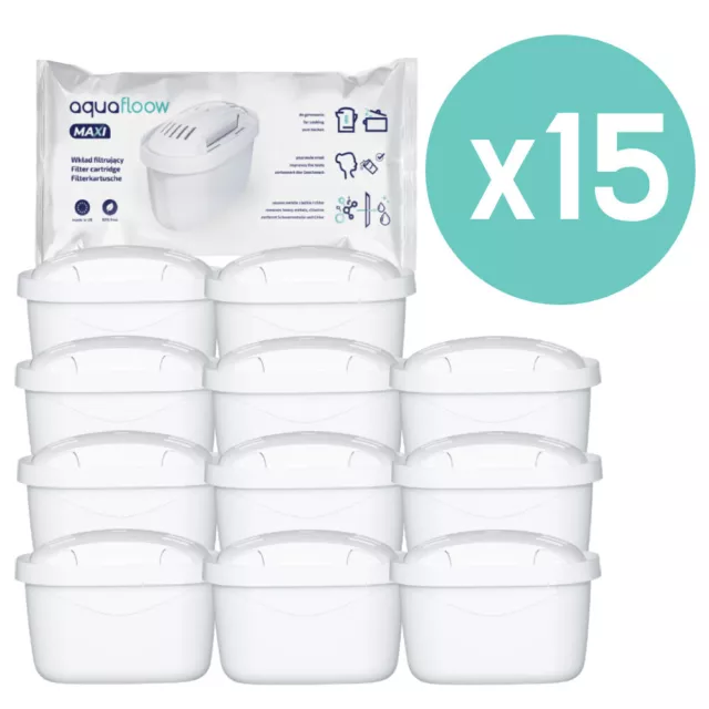 15x Wasserfilter Kartuschen, ersetzt BRITA Maxtra+ Britta, Filterkartuschen