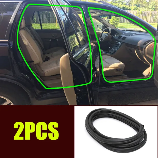 Car Door Edge Weatherstrip Soundproof Rubber Sealing Strip B Pillar Front Rear