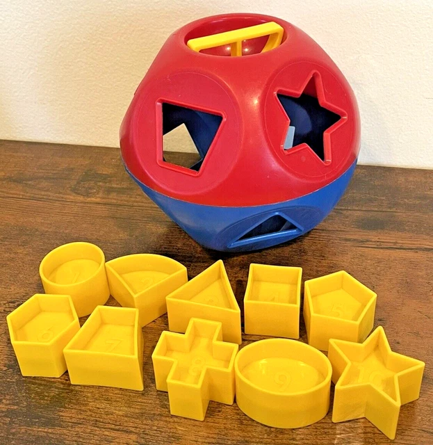 VINTAGE TUPPERWARE SHAPEOBALL Classic Tupper Toys Shape Sorter 100