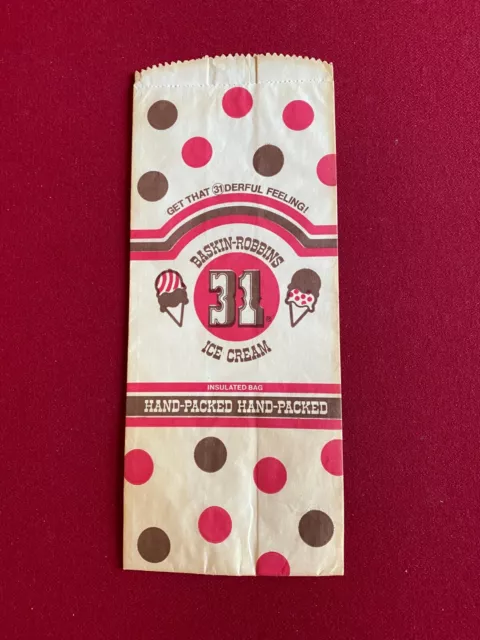 1977, Baskin-Robbins Ice Cream, "Un-used" ice cream Bag (Scarce / Vintage)