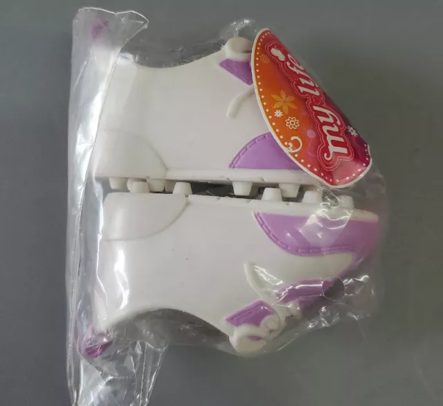 18" Doll Shoes Soccer Cleats Purple White Sneakers Am Girl Generation My Life