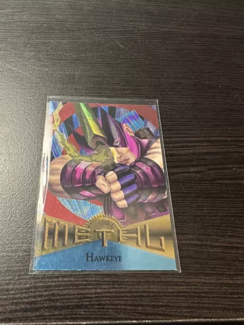 1995 Marvel Metal (Fleer) FOIL "Base Trading Card" #22 HAWKEYE