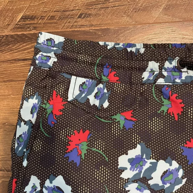 Marc Jacobs Swim Trunk Mens Medium Floral Multicolor Elastic Waist Pockets 3