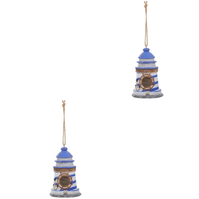2x Vogel Ruhen Vogel Hütte Humming Bird Feeder