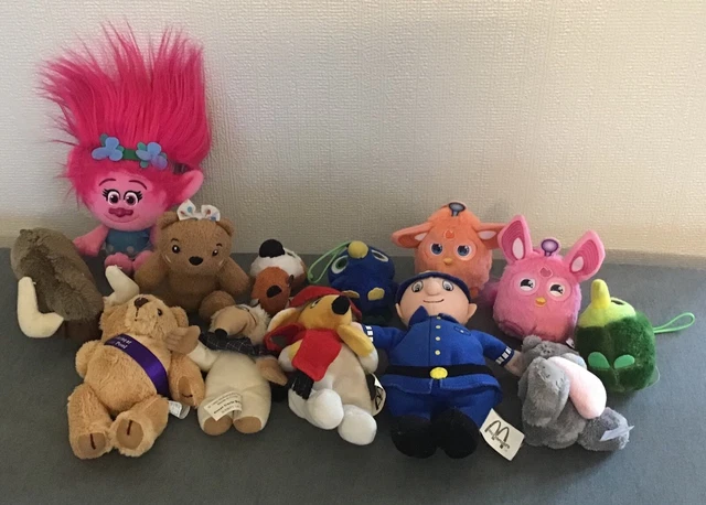 13 x Toys Happy Meal McDonalds Furby Trolle TY Wombles Plod TV Charaktere Bundle