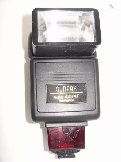 Sunpak Auto 433AF Shoe Mount Flash for Minolta Maxxum 5000, 7000, 9000