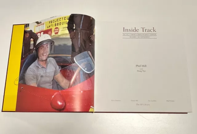 Phil Hill Inside Track Book Ferrari Sharknose 156 1961 246 F1 Gp Porsche 156 804 3