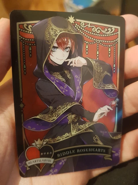 Lot De 4 Cartes Métal Twisted Wonderland Bandai - Collection Complète - Cartes De Collection Premium