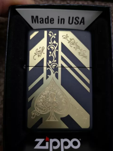 New ACE OF SPADES Original Genuine Zippo Lighter