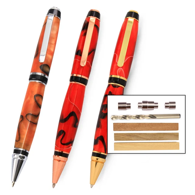 Kit de pluma de cigarro paquete inicial, torneado de madera heredado