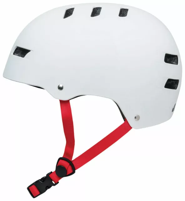 GLOBE SKATEBOARD SLANT HELMET MATTE WHITE Free Ride AUST SELLER NEW SKATE