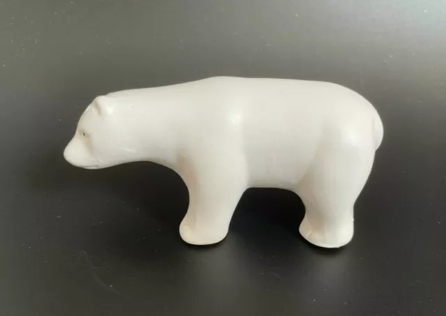 Vintage Pottery Whimsical Walking Polar Bear Figurine Funny Sculpture Statue #2