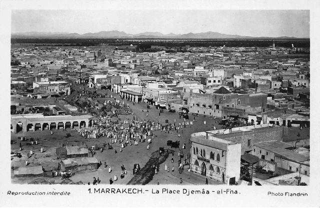 Maroc Ab#Mk958 Marrakech La Place Djemaa El Fna Vue Aerienne
