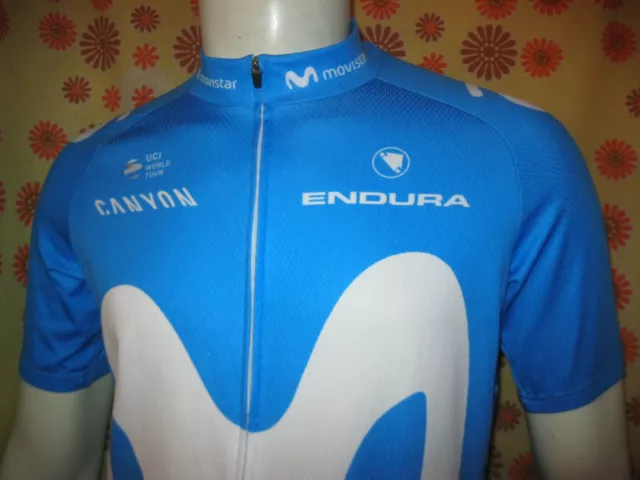 Ancien MAILLOT MOVISTAR TL UCI WORLD TOUR Pro Cycling Team Shirt Camiseta Maglia