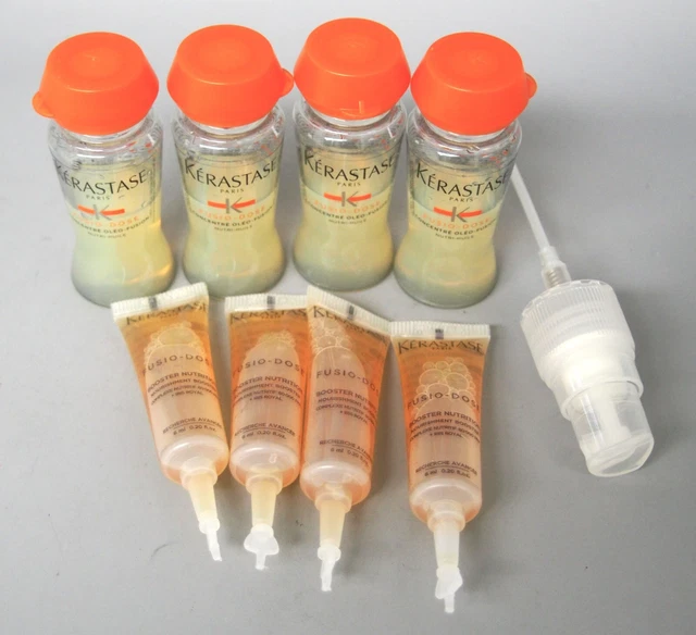 W/O/BOX Kerastase FUSIO DOSE  4 OLEO FUSION VIALS, 4 NUTRITION BOOSTER W SPRAYER