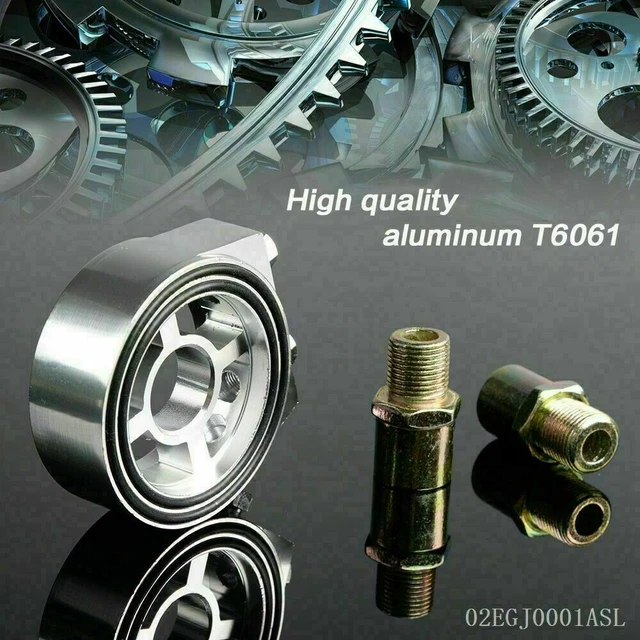 Fit For Aluminum Oil / Gauge Filter Sandwich Adapter Plate Racing Sport JDM