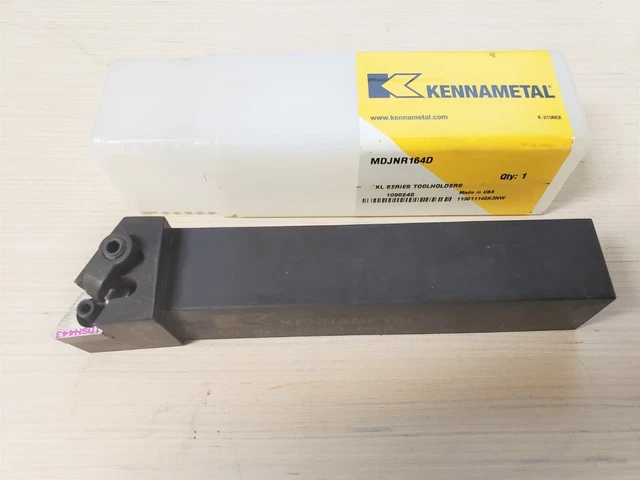New! Kennametal MDJNR-164D Lathe Tool Holder 1”x1" Shank. Right hand.