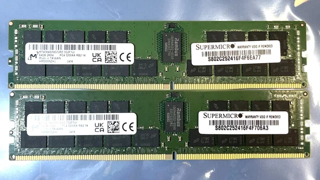 A-Tech 128GB キット (4x32GB) RAM Lenovo ThinkSystem SR635 V3 SR850 V3用 | DDR5 4800MHz PC5-38400 EC8 RDIMM 1Rx4 ECC 登録済みサーバー メモリアップグ A-Tech 128GB Kit (4x32GB) RAM for Supermicro A+ Server 4023S-TRT