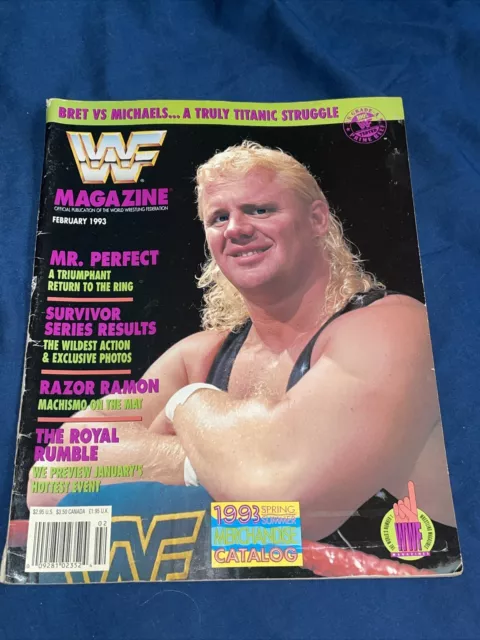 WWF WWE Magazine February 1993 - Mr. Perfect Curt Henning - Check my store!