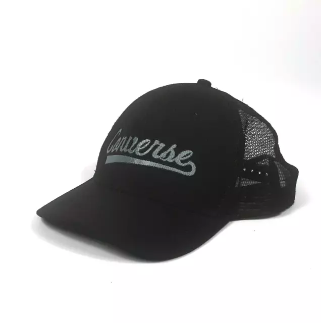 Converse Black Snapback Hat 100% Cotton Adults One Size