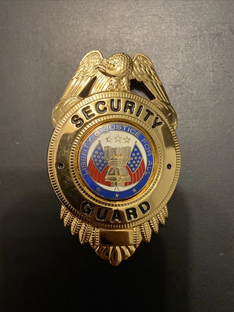 Vintage Obsolete Security Guard Badge