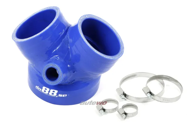 Audi S4 B5/A6 4B/Allroad 2.7l Biturbo Silikon-Druckschlauch Drosselklappe blau