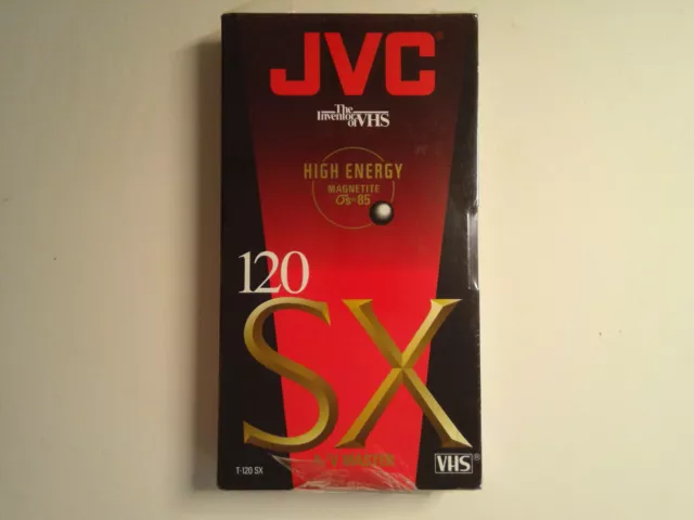 JVC VHS T-120 SX, High Performance, Blank Tape, Factory Sealed, New