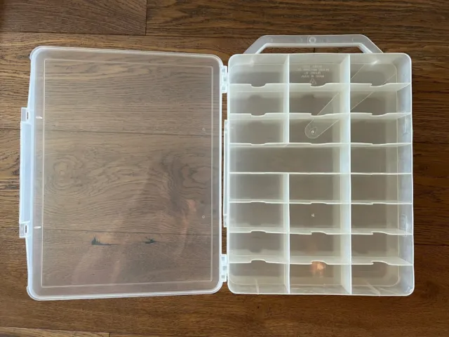 Clear Carry case 48 cars lot 2 fits Hot Wheels Matchbox plano jammer  storage set