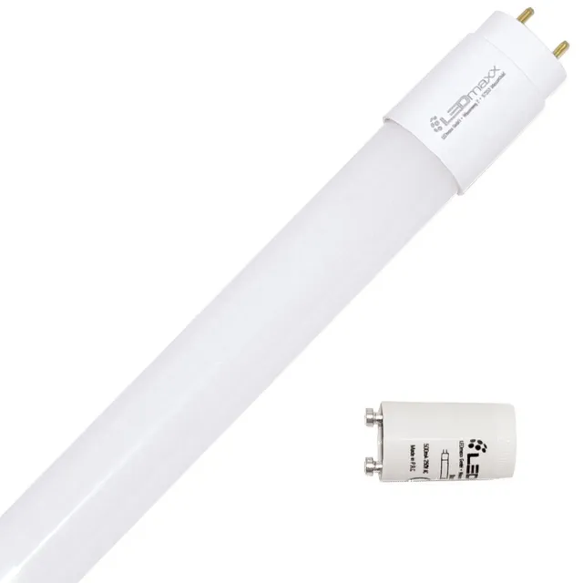 LED Leuchtmittel T8 Röhre 60cm 9W G13 900lm 840 neutralweiß 4000K mit Starter