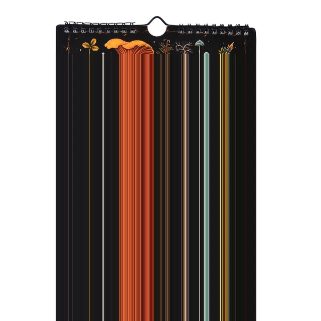 DARK FOREST LUNAR Calendar 2023 Wall Calendar Art Monthly Moon Calendar