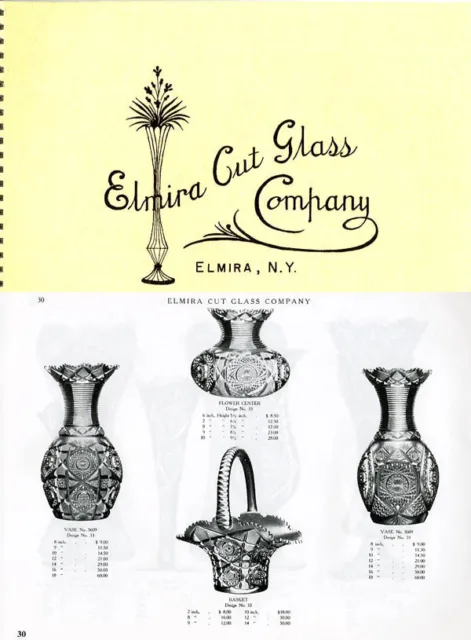 Elmira Cut Glass Company ACGA Catalog American Brilliant