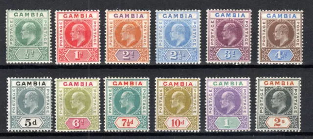 Gambia 1904-06 Set Sg 57-68 Mlh /MH