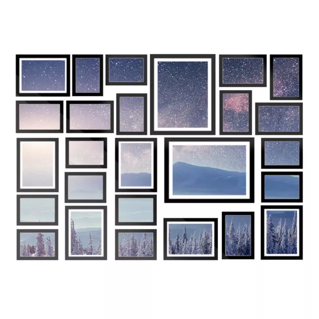 Artiss Photo Frames Black Wall Mount Set Picture Holder Collage Home Decor 26pcs