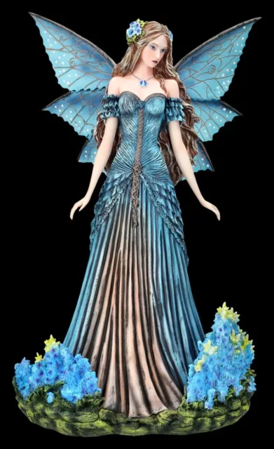Elfen Figur blau - Lavendel Fee - magische Wesen, Fantasy, Deko, Geschenk