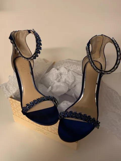 Badgley Mischka, Jewel Strap heelsize 8 with box. PROM/WEDDING