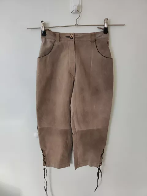 Distler Trachtenhose Kniebund- Lederhose echtes Leder Gr. 34