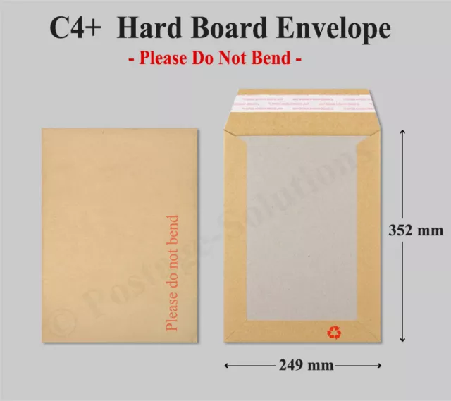 Les plus grandes enveloppes arrière en carton rigide taille lettre A4 + C4 + 352 mm x 249 mm bon marché