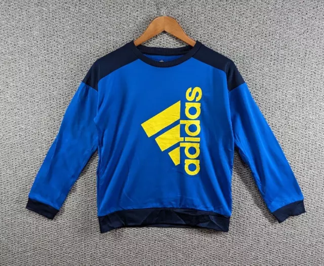 ADIDAS ClimaWarm Felpa Gilet Top Pista Blu Pista Maglione Età 13 - 14 Y